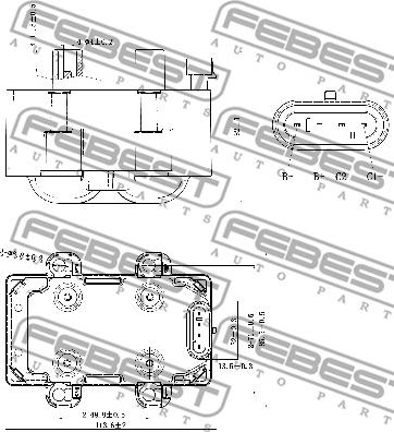 Febest 24640-002 - Котушка запалювання autocars.com.ua