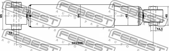 Febest 24650921R - Амортизатор avtokuzovplus.com.ua