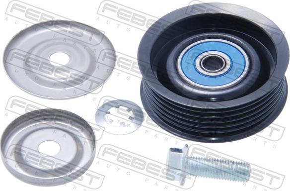 Febest 2488-KOL - Паразитний / провідний ролик, поліклиновий ремінь autocars.com.ua