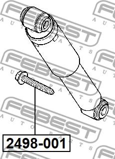 Febest 2498-001 - Болт кріплення, стабілізатор autocars.com.ua