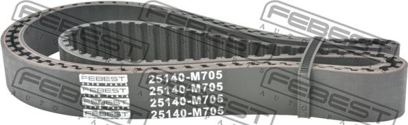 Febest 25140-M705 - Ремінь ГРМ autocars.com.ua