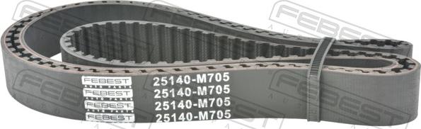 Febest 25140-M705 - Ремінь ГРМ autocars.com.ua