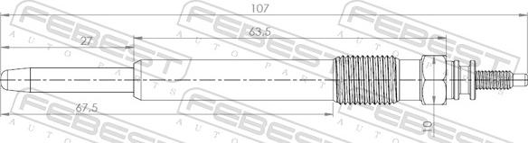 Febest 25642-007 - Свеча накаливания avtokuzovplus.com.ua