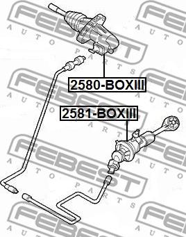 Febest 2581-BOXIII - Головний циліндр, система зчеплення autocars.com.ua