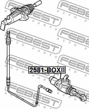 Febest 2581-BOXII - Головний циліндр, система зчеплення autocars.com.ua