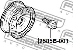 Febest 2585B-001 - Болт кріплення колеса autocars.com.ua