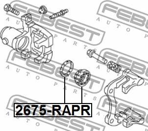 Febest 2675-RAPR - Ремкомплект, тормозной суппорт avtokuzovplus.com.ua