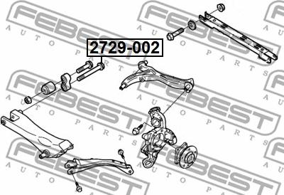 Febest 2729-002 - Болт регулировки развала колёс avtokuzovplus.com.ua