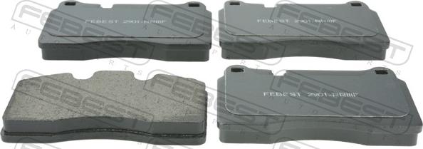 Febest 2901-RRIIIF - Гальмівні колодки, дискові гальма autocars.com.ua