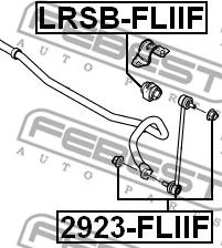 Febest 2923-FLIIF - Тяга / стійка, стабілізатор autocars.com.ua