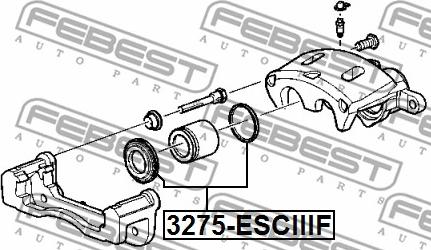 Febest 3275-ESCIIIF - Ремкомплект, тормозной суппорт avtokuzovplus.com.ua