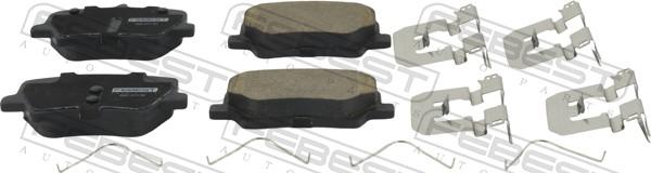 Febest 3501-FY11R - Гальмівні колодки, дискові гальма autocars.com.ua
