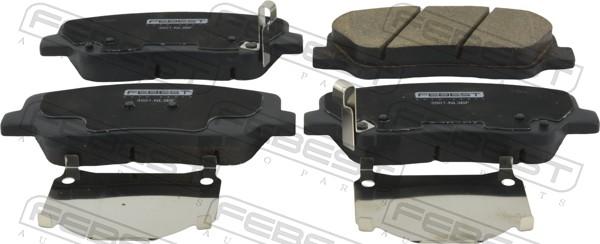 Febest 3501-NL3BF - Гальмівні колодки, дискові гальма autocars.com.ua