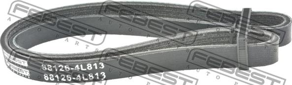 Febest 88126-4L813 - РЕМЕНЬ ПОЛИКЛИНОВОЙ 4 КЛИНА TOYOTA COROLLA AE10# CE10# EE10# 1991.06-2002.06 [JP] autodnr.net