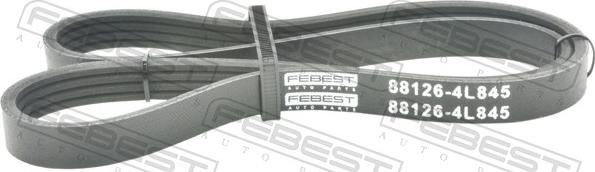 Febest 88126-4L845 - Поликлиновой ремінь autocars.com.ua