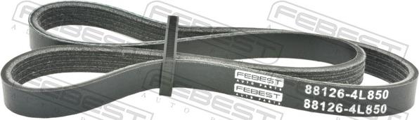 Febest 88126-4L850 - Поликлиновой ремінь autocars.com.ua