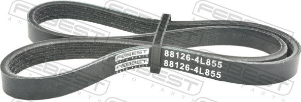 Febest 88126-4L855 - Поликлиновой ремінь autocars.com.ua