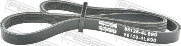 Febest 88126-4L890 - Поликлиновой ремінь autocars.com.ua