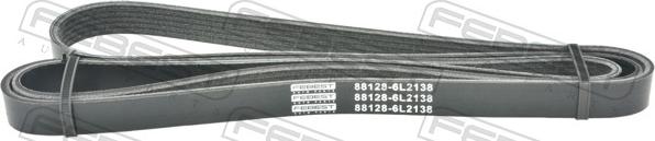 Febest 88128-6L2138 - Поликлиновой ремінь autocars.com.ua