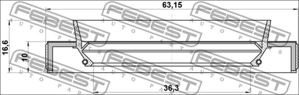 Febest 95HBY-38631017C - САЛЬНИК autodnr.net