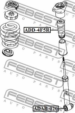 Febest ADAB-020 - Сайлентблок, стойка амортизатора avtokuzovplus.com.ua