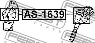 Febest AS-1639 - Крестовина рулевого вала 16x39 Rav 4-Juke-Outlander 94- autocars.com.ua