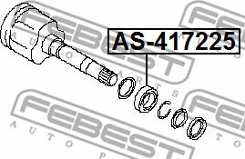 Febest AS-417225 - Подшипник, приводной вал avtokuzovplus.com.ua