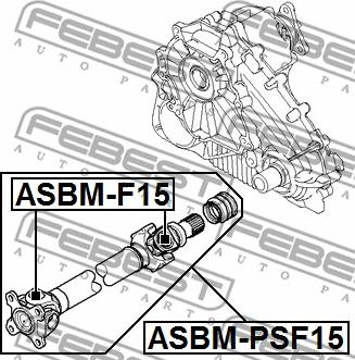 Febest ASBM-PSF15 - Карданный вал, главная передача avtokuzovplus.com.ua