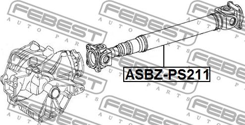 Febest ASBZ-PS211 - Карданний вал, головна передача autocars.com.ua