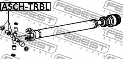 Febest ASCH-TRBL - Хрестовина autocars.com.ua