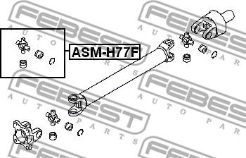 Febest ASM-H77F - Хрестовина autocars.com.ua