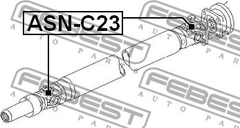 Febest ASN-C23 - Хрестовина autocars.com.ua