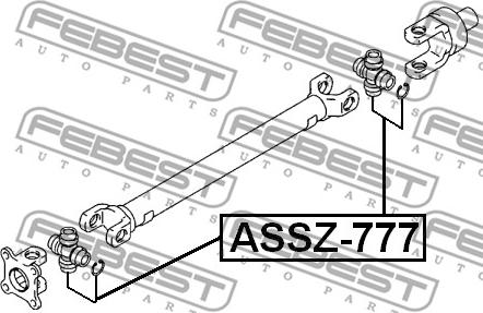 Febest ASSZ-777 - Хрестовина autocars.com.ua