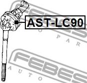 Febest AST-LC90 - Шарнир, вал сошки рулевого управления autodnr.net