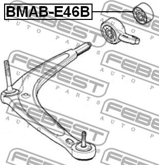 Febest BMAB-E46B - Сайлентблок autocars.com.ua