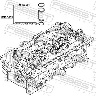 Febest BMCP-001 - Канал свечи зажигания avtokuzovplus.com.ua