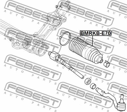 Febest BMRKB-E70 - Пильник, рульове управління autocars.com.ua