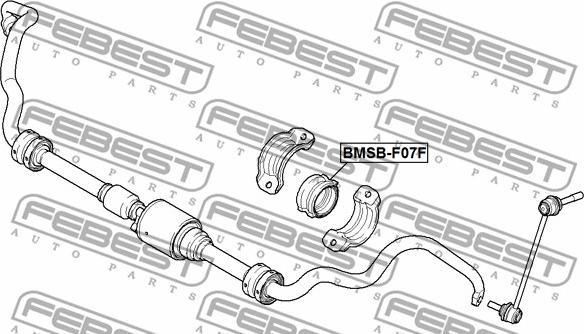 Febest BMSB-F07F - Втулка, стабилизатор avtokuzovplus.com.ua