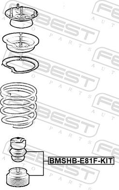 Febest BMSHB-E81F-KIT - Пылезащитный комплект, амортизатор avtokuzovplus.com.ua