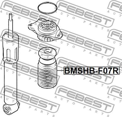 Febest BMSHB-F07R - Пылезащитный комплект, амортизатор avtokuzovplus.com.ua