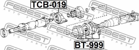 Febest BT-999 - Пыльник, приводной вал avtokuzovplus.com.ua