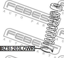 Febest BZSI-203LOWR - Тарілка пружини autocars.com.ua