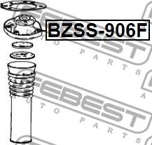 Febest BZSS-906F - Опора стойки амортизатора, подушка autodnr.net