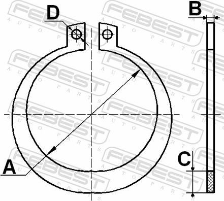 Febest CC-4-34X2-PCS5 - Монтажний комплект, сильфон приводного вала autocars.com.ua