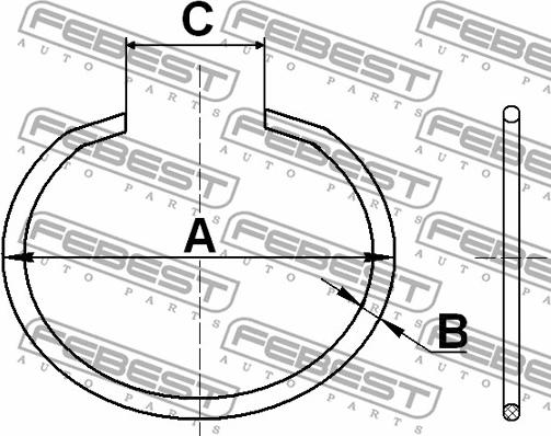 Febest CC-5-33X2 - Монтажный комплект, сильфон приводного вала avtokuzovplus.com.ua