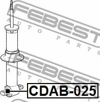 Febest CDAB-025 - Сайлентблок підвіски autocars.com.ua