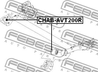 Febest CHAB-AVT200R - Втулка, балка моста autodnr.net