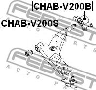 Febest CHAB-V200B - Сайлентблок, рычаг подвески колеса autodnr.net