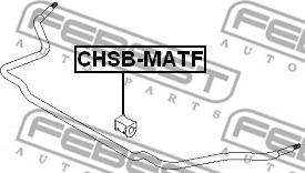 Febest CHSB-MATF - Втулка, стабілізатор autocars.com.ua