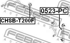 Febest CHSB-T200F - Втулка, стабілізатор autocars.com.ua